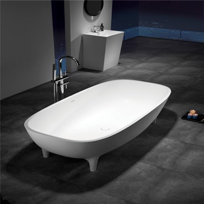 Best selling Solid Surface composite stone freestanding Bathtub Italian design