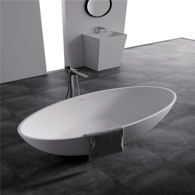 Bath Tubs with Brass Drain Modern simple style factory price manufacturer in china carrara marble bathtub